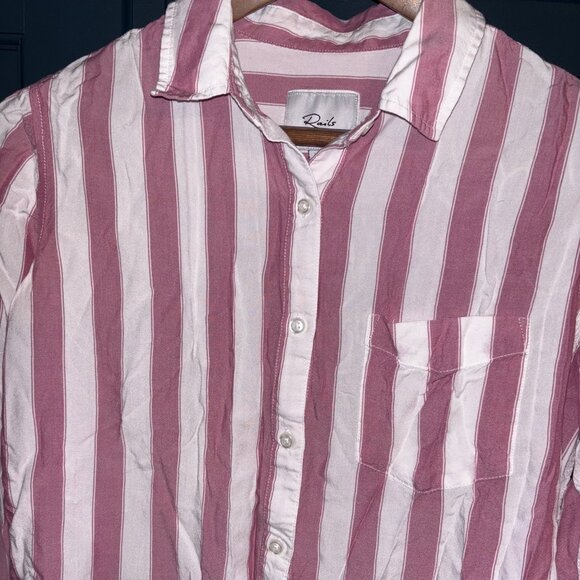 RAILS - Arlo Shirt Cali Stripe - Pink - Size Small - Picture 2 of 7